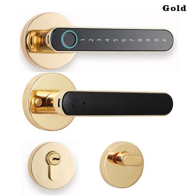 China CE ROHS vingerafdruk deur slot Zink legering Bluetooth Smart Door Lock Te koop