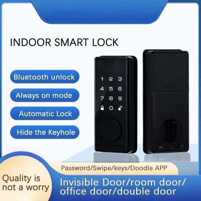 Chine Tuya Bluetooth App contrôle à distance empreinte digitale mot de passe carte IC Smart Lock Bloqueio serrures de porte numériques pour les maisons à vendre