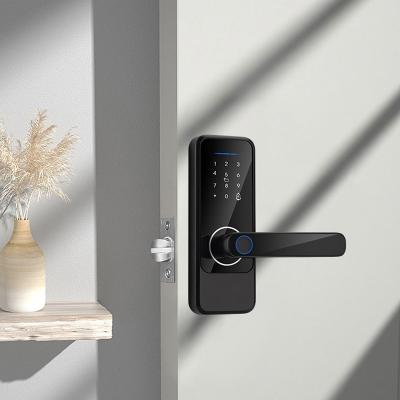 China TuyaSmart TTlock Wifi Cerradura de puertas Desbloquear a través de la clave de contraseña de huella digital en venta