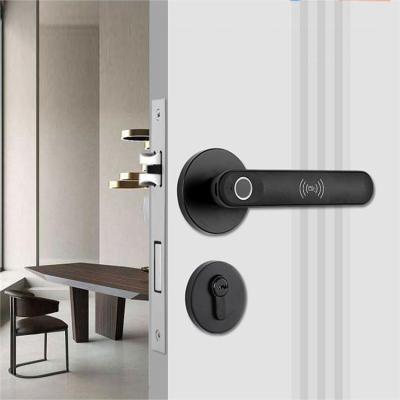 China Electronic Fingerprint Password Card Keyless Tuya APP Remote Control Entry Smart Door Lock for sale