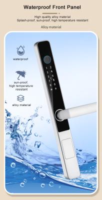 China 8 Language Digital Door Lock Fingerprint House Door Lock Zinc Alloy For Sliding Door for sale