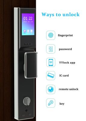 China 6068 Mortise Smart Camera Lock TTLock Fingerprint Code Card For Home for sale