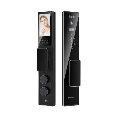 China 3D Face Recognition Tuya Intercom APP Control Camera Smart Intelligent Digital Gate Lock for sale