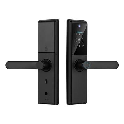 China Tuya Smart Door Lock With Camera Fingerprint Key Card & Passcode For Hotels for sale