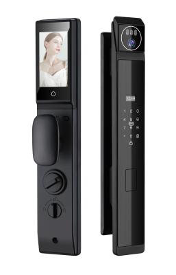 China Qleung S940max Remote Visual Intercom 3D Face Fingerprint Password Unlock Smart Door Lock for sale