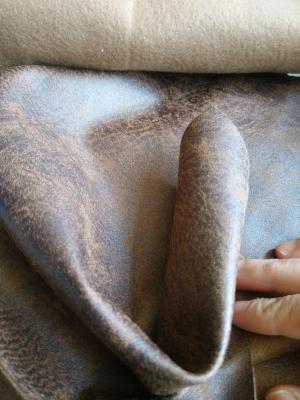 China Grey Faux Suede Upholstery Fabric 50000 Times Abrasion Resistant for sale