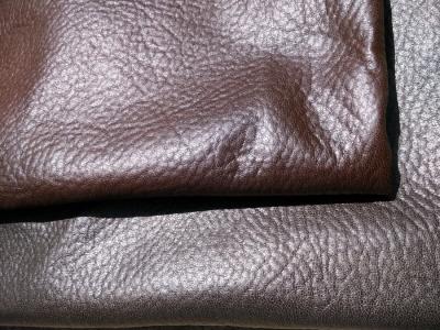 China Real Brown Recycled Leather Fabric Genuine Leather Upholstery Fabric for sale