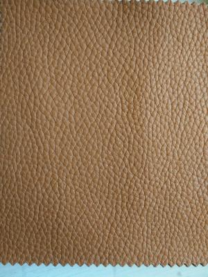 China Yellow Genuine Full Grain Leather , Recycled Leather Fabric For Car Seats for sale