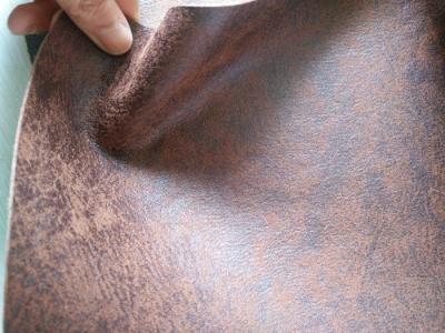 China 1.2mm - 1.8mm Genuine Suede Leather Fabric For Furniture , Shoes for sale