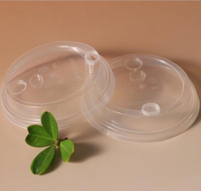 China Transparent Plastic Disposable Cup Lids For Cup Sealing SGS FDA ISO9001 Certified for sale