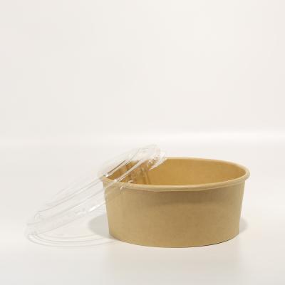 China Disposable Food Paper Packaging Box/Kraft Paper Takeaway Box  Round Bowl Customized for sale