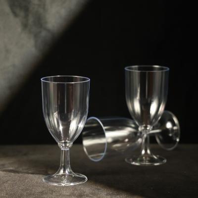 China 210ML PS Plastic Cups Transparent Disposable Plastic Goblets FDA SGS Certified for sale