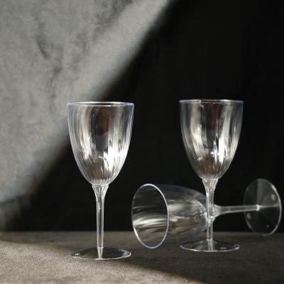 China FDA Certified PS Plastic Goblet with Custom Logo For Champagne And Wine for sale