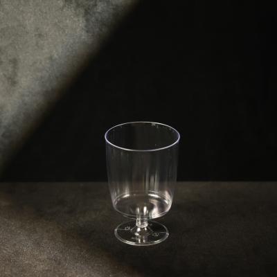 China Transparent Plastic PS Cups 210ML Disposable Wine Goblets FDA Certified For Wine for sale