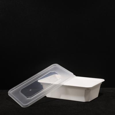 China 650 ml Plastic PP Lunch Box Wegwerp Lunch Packing Box lekbestendig voor Hot Dog Sandwich Te koop