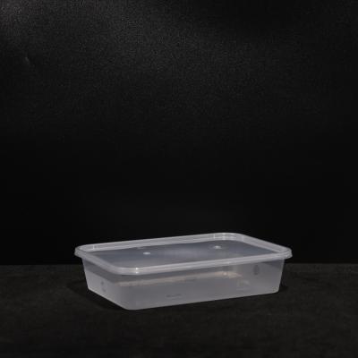 China Leakproof 500ml Stackable Printed Snap On Lid PP Microwave Lunch Box For Fruit for sale