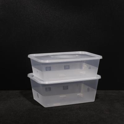 China 650 ml PP lunchbox met deksel aangepast drukwerk Duurzaam en herbruikbaar voor groenten Te koop