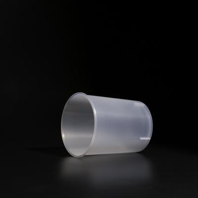 Cina 500 ml/700 ml PP Coppa in plastica in polipropilene con coperchio piatto o a cupola per succo da asporto in vendita