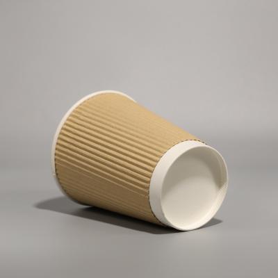 China Leak Proof Disposable Paper Cup 12OZ / 16OZ With Snap On Lid For Cold / Hot Coffee for sale