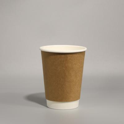 China Single / Double Wall Round Disposable Paper Cup With Snap On Lid for sale