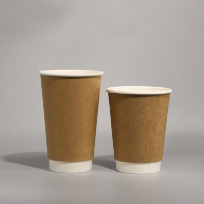 China Customized Eco Friendly Paper Cup Leak Proof Disposable Cup With Snap On Plastic Lid for sale