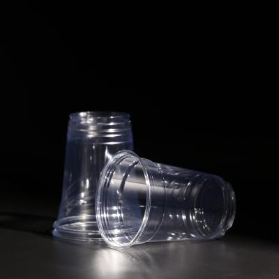 China 350 ml BPA-vrij plastic bekertje PET wegwerpbekertje met lijd voor bubbel thee Te koop