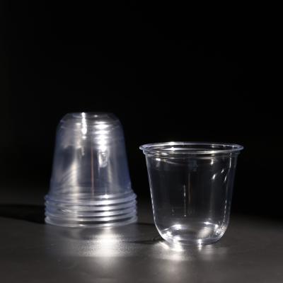 China Customized PET Disposable Plastic Drinking Cups with Logo for Cold Beverages for sale