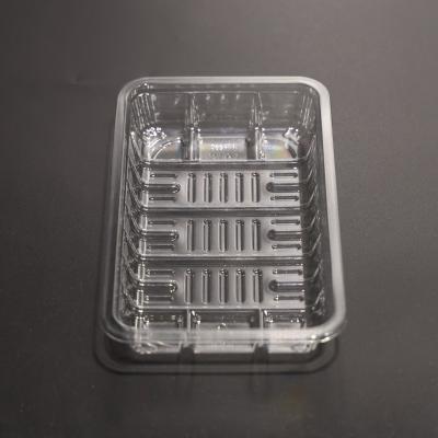 China FAD Certified PET Disposable Plastic Food Plate for Safe Food Packaging Tray for sale