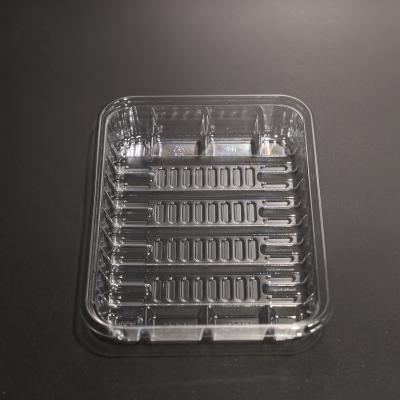 China Plastic PET Food Tray Bpa-vrij, milieuvriendelijk groentenverpakkingsbak voor voedsel Te koop