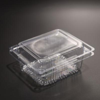 China Eco Friendly PET Rectangular Food Storage Containers With Lids Freezer Safe for sale