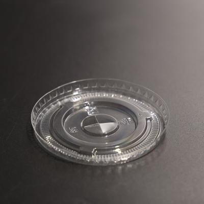 China 78mm Transparent Plastik Becher Deckel BPA-frei Runder PET Becher Deckel für die Plastikbecher und Papierbecher zu verkaufen