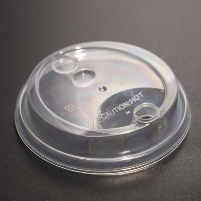 China Leak Proof Plastic PP Cup And PET Cup Lid BPA Free Easy Drinking Single Use Cup Lid for sale