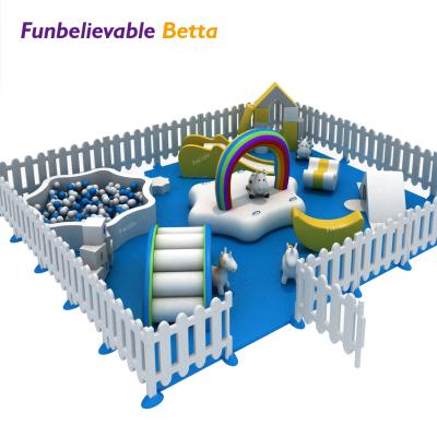 China Party Non-Toxic Rent Play Pastel Soft Play Equipment Set Soft Pack For Kids for sale