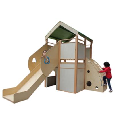 China Wholesale Attractive Indoor Wooden Kids Easily Assembled Wooden Playhouse for sale