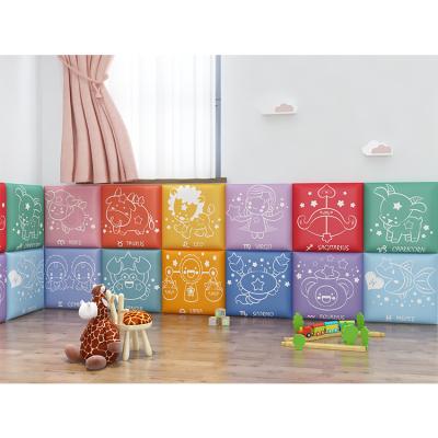 China Safty protection non-toxic kids wall decoration padded wall panels padded gym wall filler panelsfor kids taddle for sale