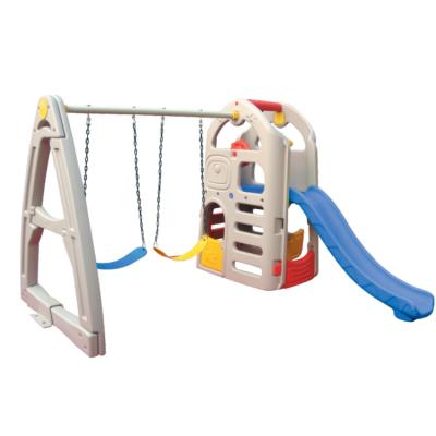 China New Style Baby Playground Hot Sale Indoor Multifunctional Kids Plastic Toys Cheap Colorful Plastic Swing Slide for sale