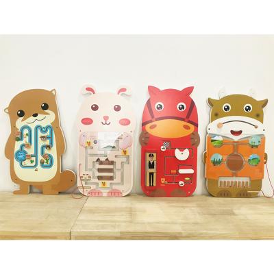 China Wall Panel Kindergarten Metope Eco-friendly Material Animal Toys Play Wall Activity Decoration Panel Toys For Children for sale