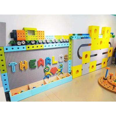 China New environmental protection.odorless design best selling big building blocks wall child,Eva Wall Building Blocks for sale