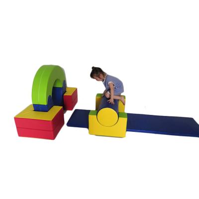 China Full Sponge + PU Leather Kids Kindergarten Sports Soft Combination Toddler Play Equipment, Kids Soft Play for sale