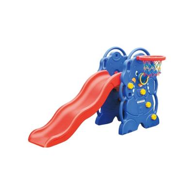 China Small Set Plastic Indoor Basketball Game Toys Toddler Kindergarten Playground Slide For Children for sale