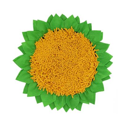 China Pet Stocked Nose Mat Sunflower Dog Feed Puzzle Toys For Relaxation for sale