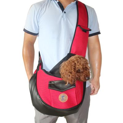 China Durable Comfortable Breathable Safe Breathable Pet Carrier Travel Bag Travel Gear Dog Carrier Sling for sale