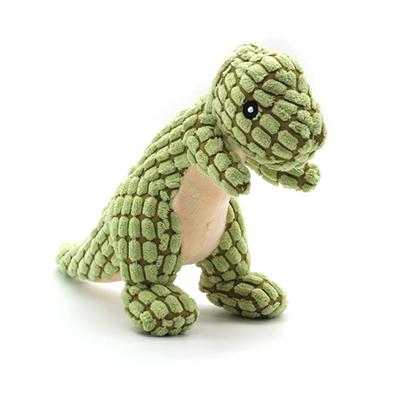 China Sustainable Cute Bulk Pet Toys Stuffed Little Puppy Chew Toys Squeaky Plush Dinosaur Dog Toy for sale