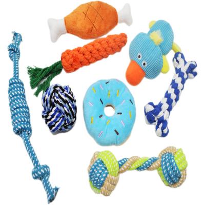 China Sustainable Durable Multi Design Pet Chew Rope Set Outside Heavy Duty Dog Toys Motion Activated Rope Dog Toys for sale