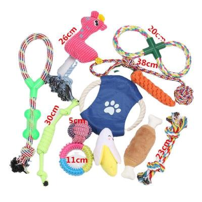 China Multi Viable Design Pet Chew Rope Set Interactive Dog Rope Toys Dog Tug Rope Toys For Aggressive Chewers for sale