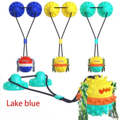 China Stocked Interactive Dog Conflict Toys Durable Pet Suction Cup Dog Chew Toy for sale