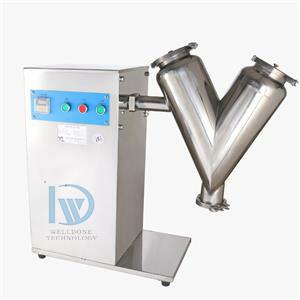 China 220v 50hz Lab V Type Dry Powder Mixer For Laboratory for sale