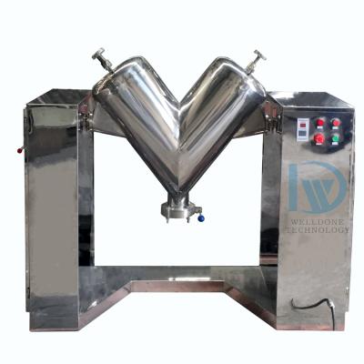 China Dry V Type Powder Mixer Chemical Pharmaceutical Powder Blender Machine for sale