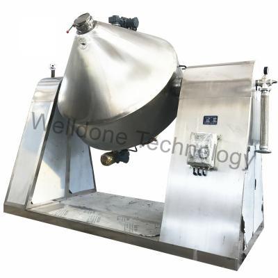 China Double Cone Powder Mixer Herbals Powder W Double Cone Paddle Mixer Powder zu verkaufen