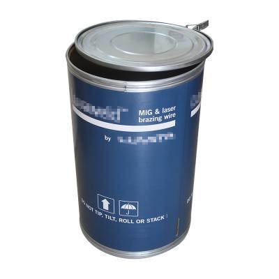 China 220L 58 Gallon Fibre Storage Drums Color Printed Bulk Fiber Drums for sale